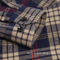 Classic 100% cotton flannel shirt in winter